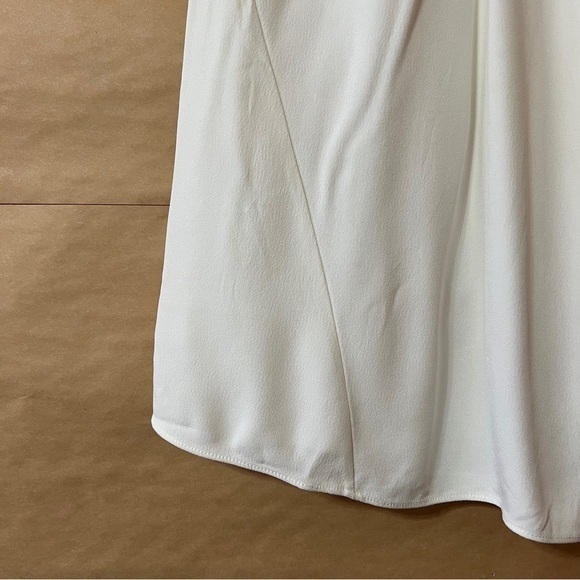 Proenza Schouler | Pleated Neck Split Back Top Snap Button Popover Blouse Size 4 - Picture 8 of 14